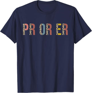 Pr Or Er Weightlifting Bodybuilding Trendy Fitness Gym T-Shirt - T-Shirt | Navy