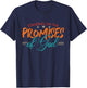 Standing On The Promises Of God Bible Faith Vintage T-Shirt - T-Shirt | Navy