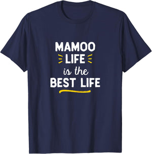 Mamoo Life Is The Best Life Cute T-Shirt - T-Shirt | Navy