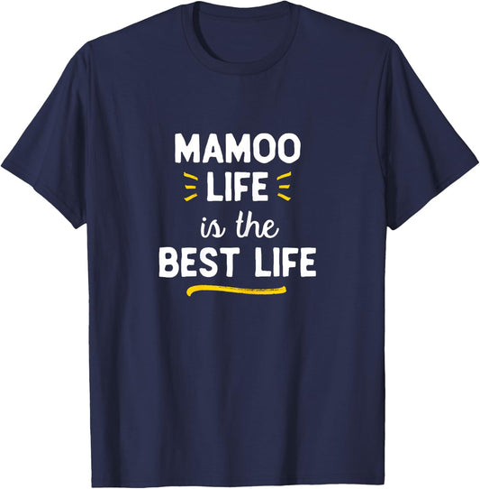 Mamoo Life Is The Best Life Cute T-Shirt - T-Shirt | Navy