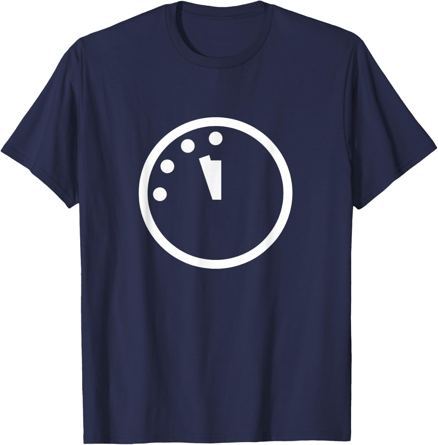 Doomsday Clock Silhouette Logo T-Shirt - T-Shirt | Navy