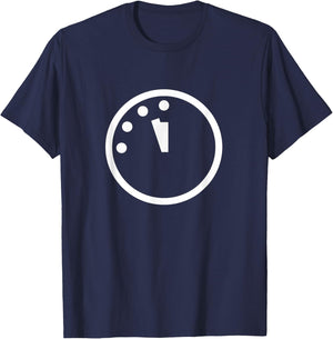 Doomsday Clock Silhouette Logo T-Shirt - T-Shirt | Navy