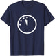 Doomsday Clock Silhouette Logo T-Shirt - T-Shirt | Navy