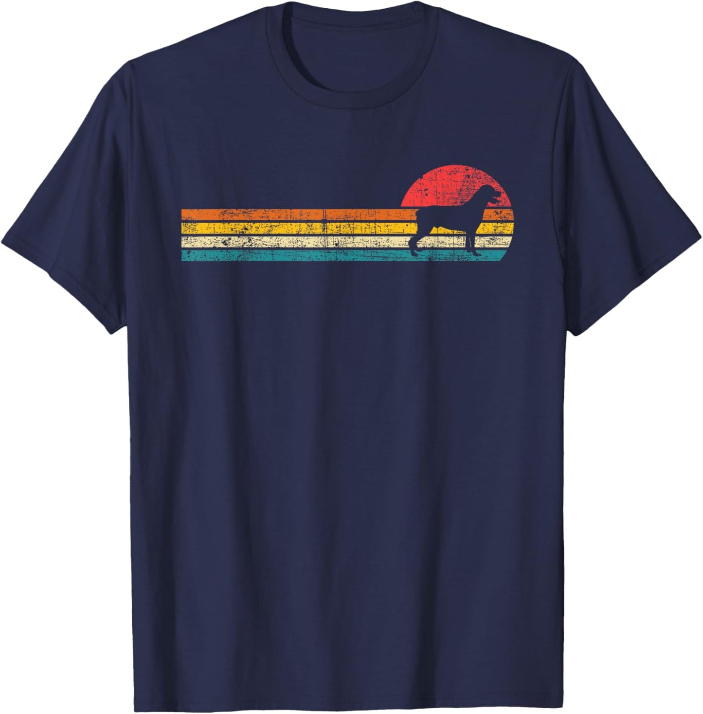 Retro Vintage Rottweiler - Dog Breeder Animal Lover Puppy T-Shirt - T-Shirt | Navy