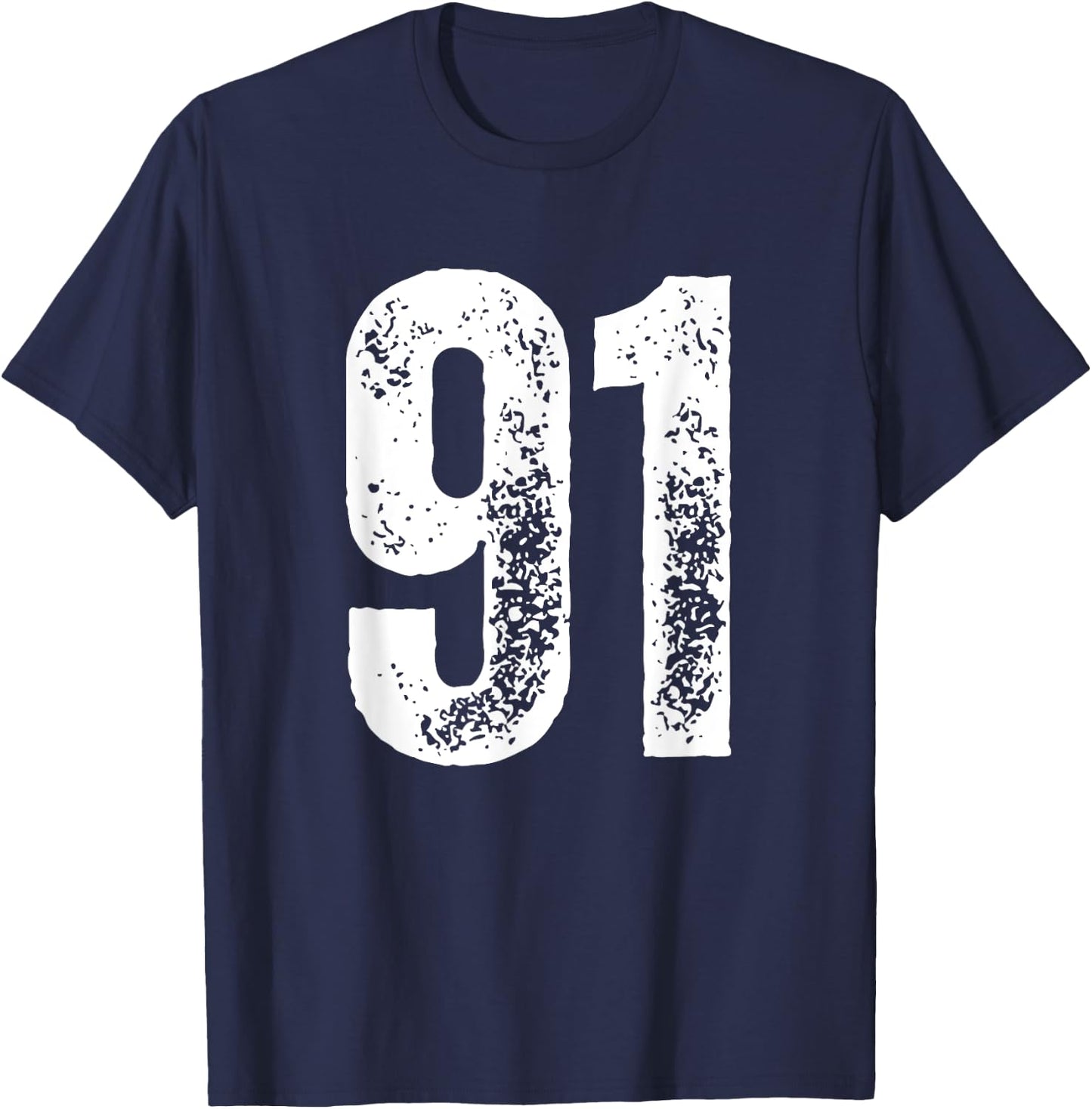 Number 91 T-Shirt - T-Shirt | Navy