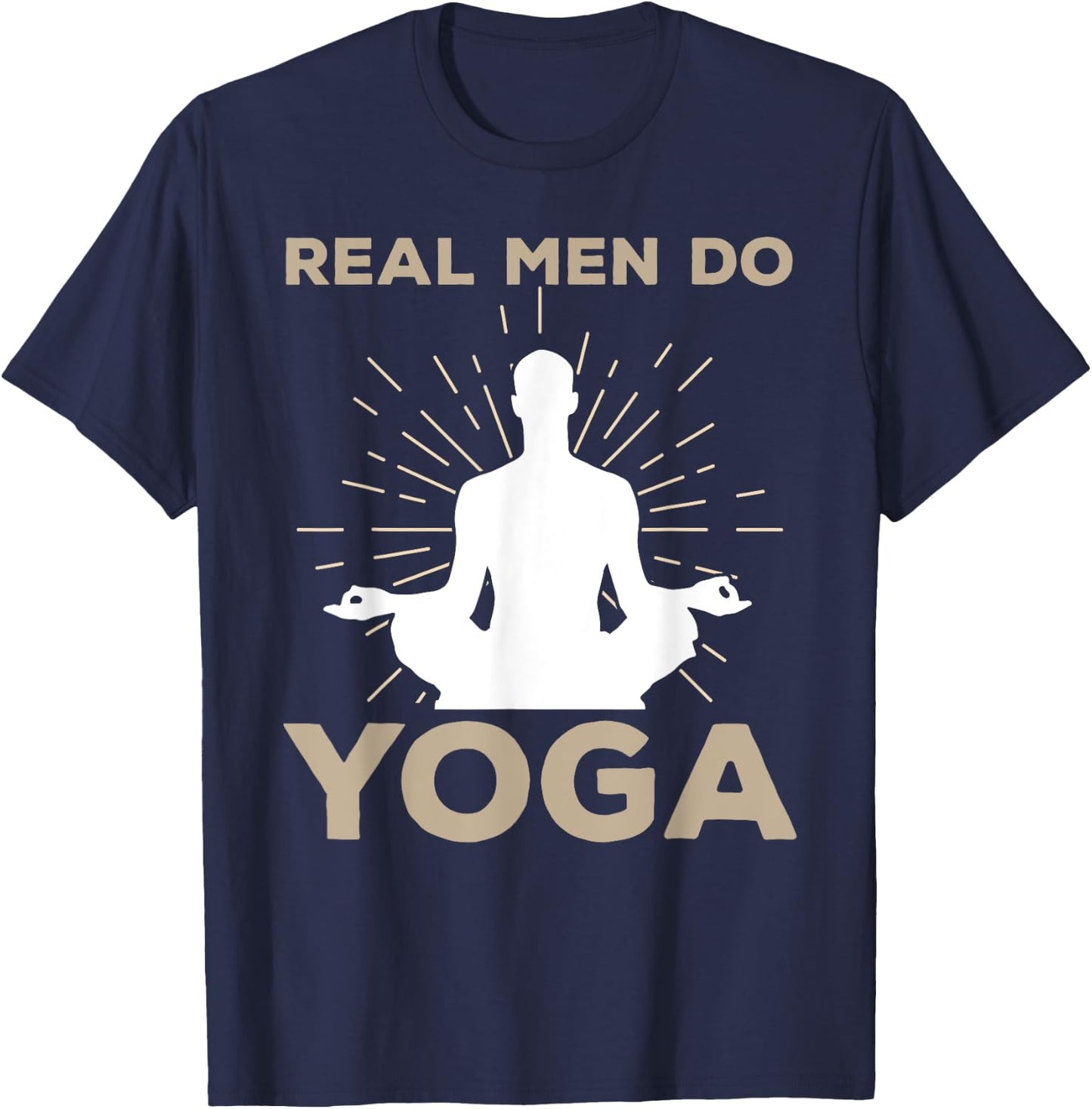 Funny Yoga Design Boys Yoga Pose Meditation Lovers T-Shirt - T-Shirt | Navy