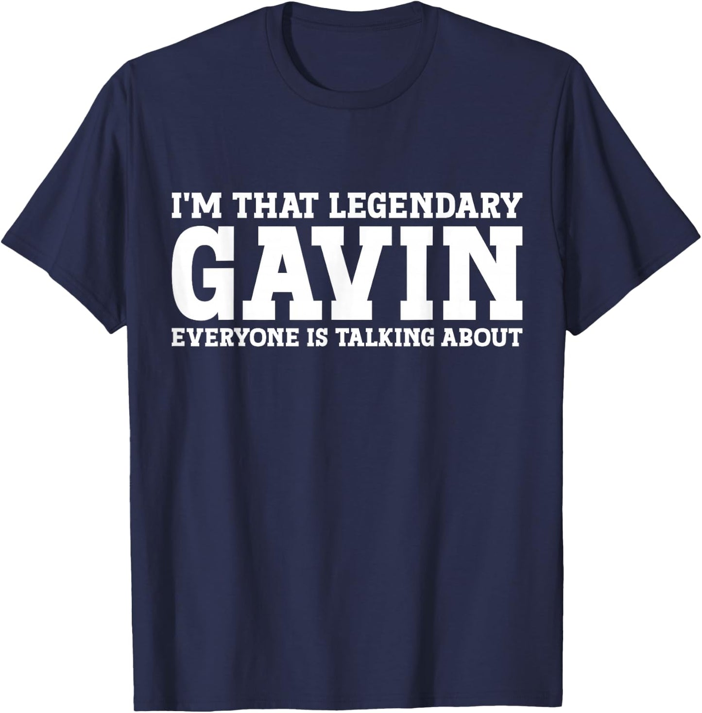Gavin Personal Name First Name T-Shirt - T-Shirt | Navy