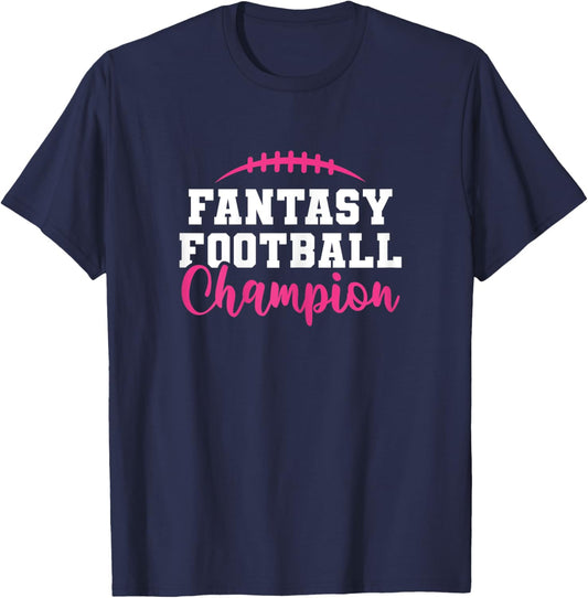 Fantasy Football League Champ Fantasy Football Champion T-Shirt - T-Shirt | Navy