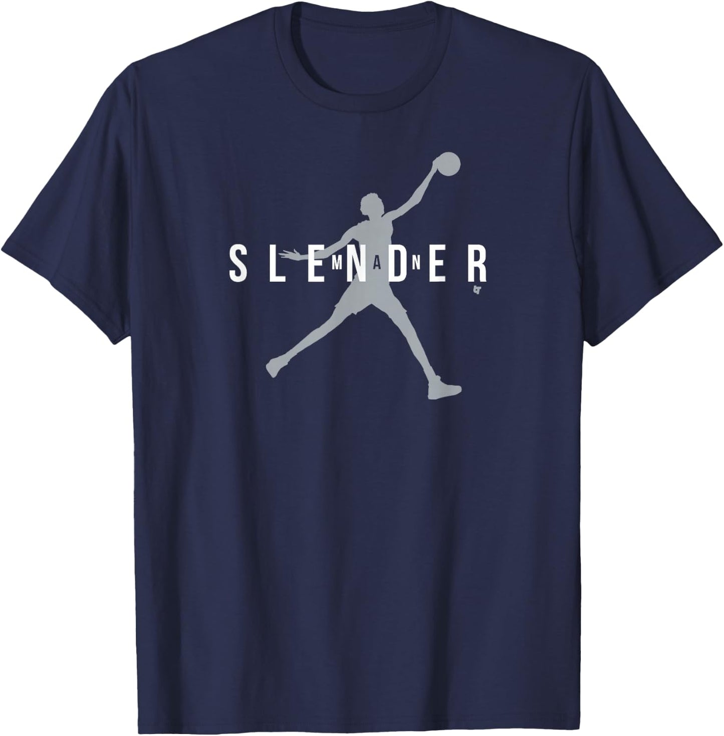 Slenderman: San Antonio Basketball T-Shirt - T-Shirt | Navy