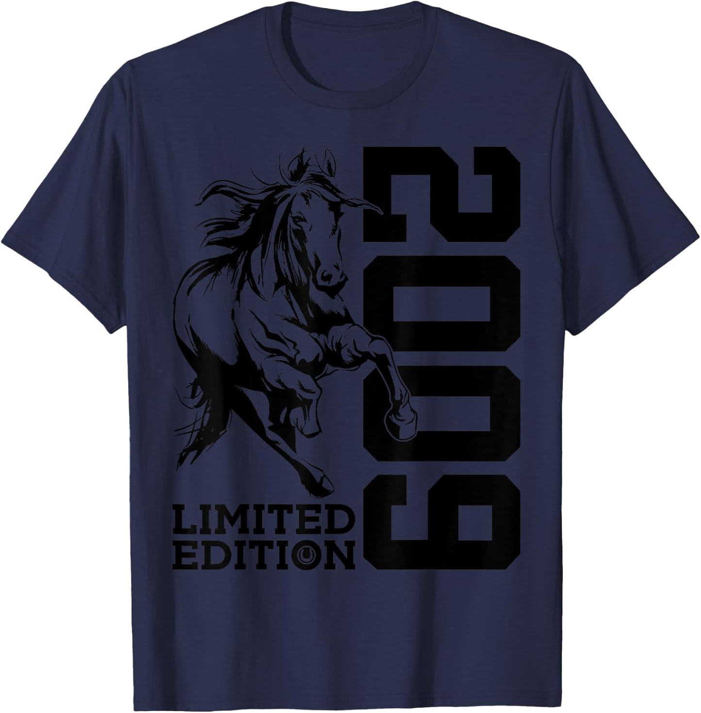 Riding 16th Birthday Horse Limited Edition 2009 Rider T-Shirt - T-Shirt | Navy