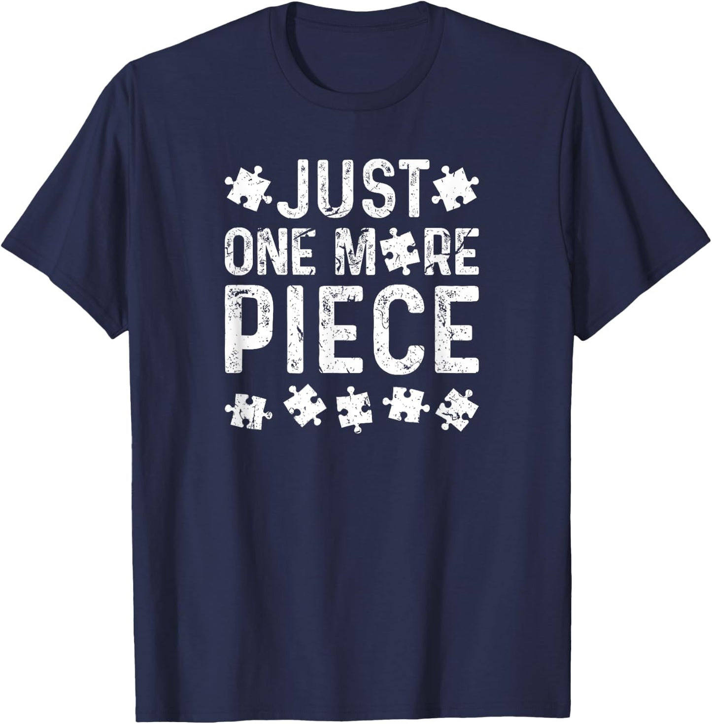 Just One More Piece Puzzle T-Shirt - T-Shirt | Navy