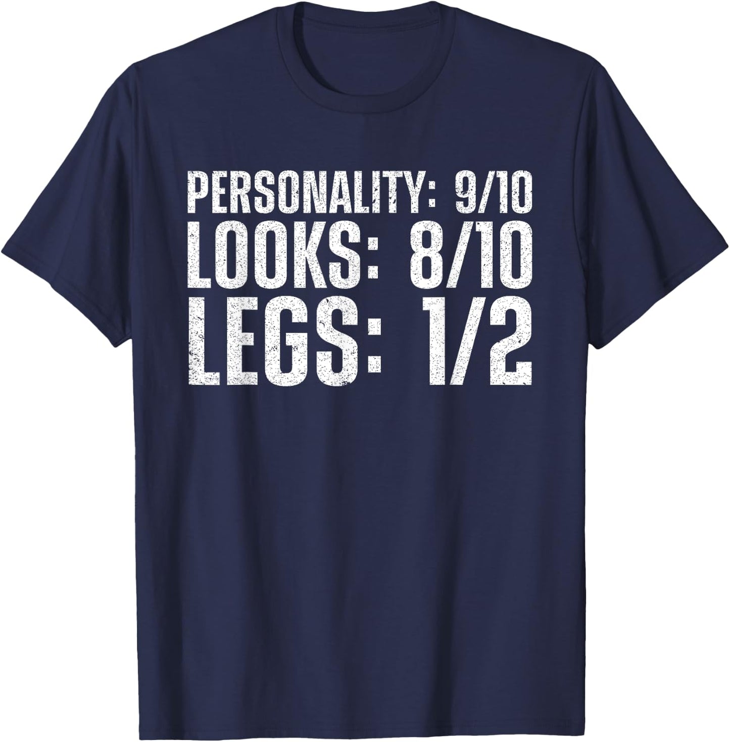 Cool Leg Amputation Art Women Leg Amputation Amputee T-Shirt - T-Shirt | Navy