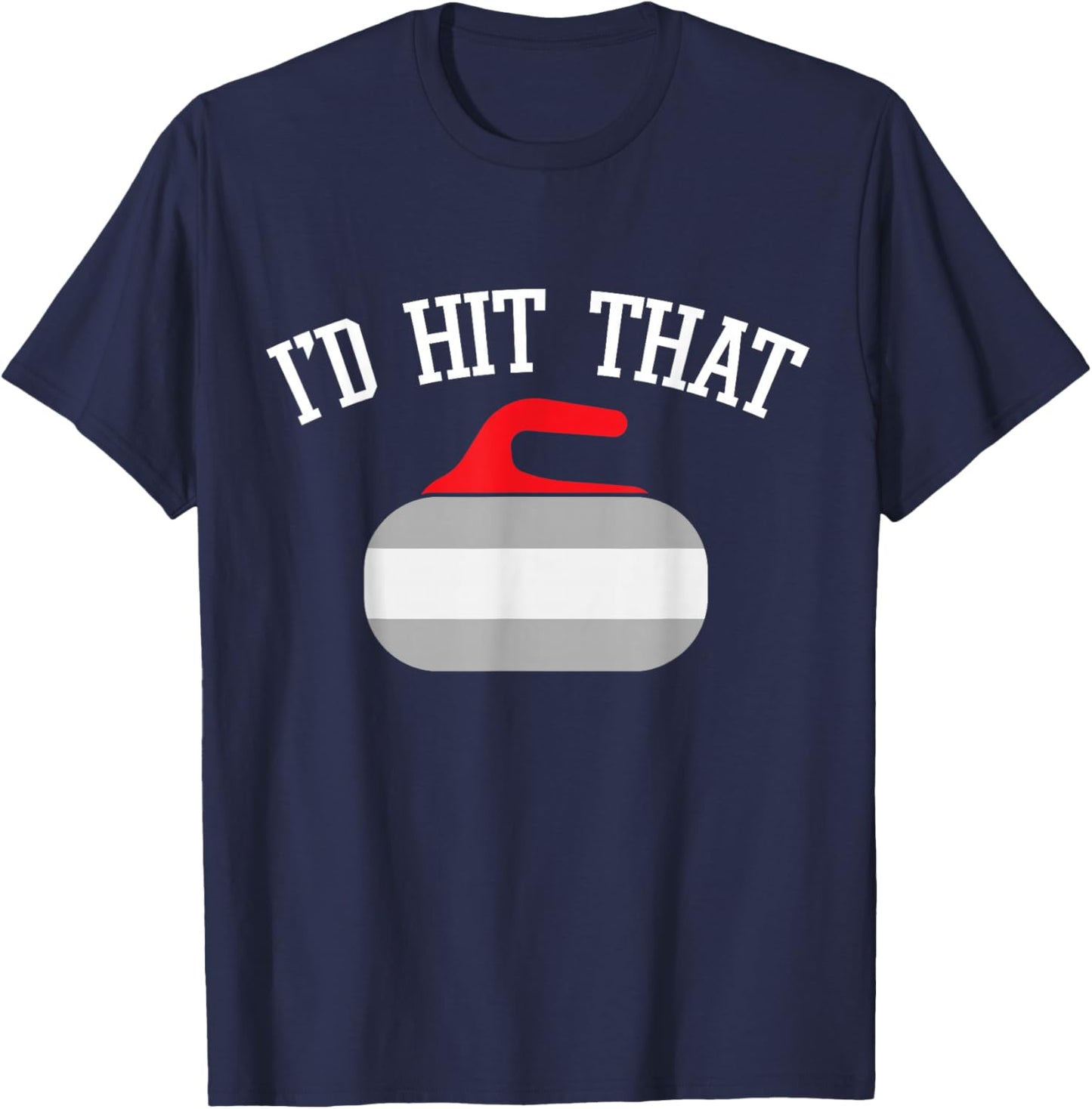 Funny Curler I Curling Stone I Curling Player T-Shirt - T-Shirt | Navy