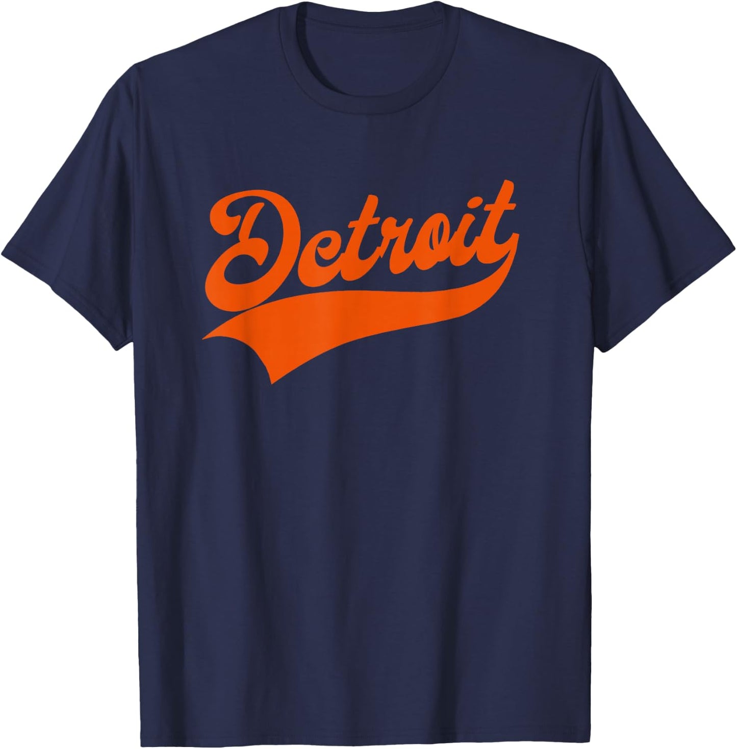 Detroit - Athletic Throwback Design - Classic T-Shirt - T-Shirt | Navy