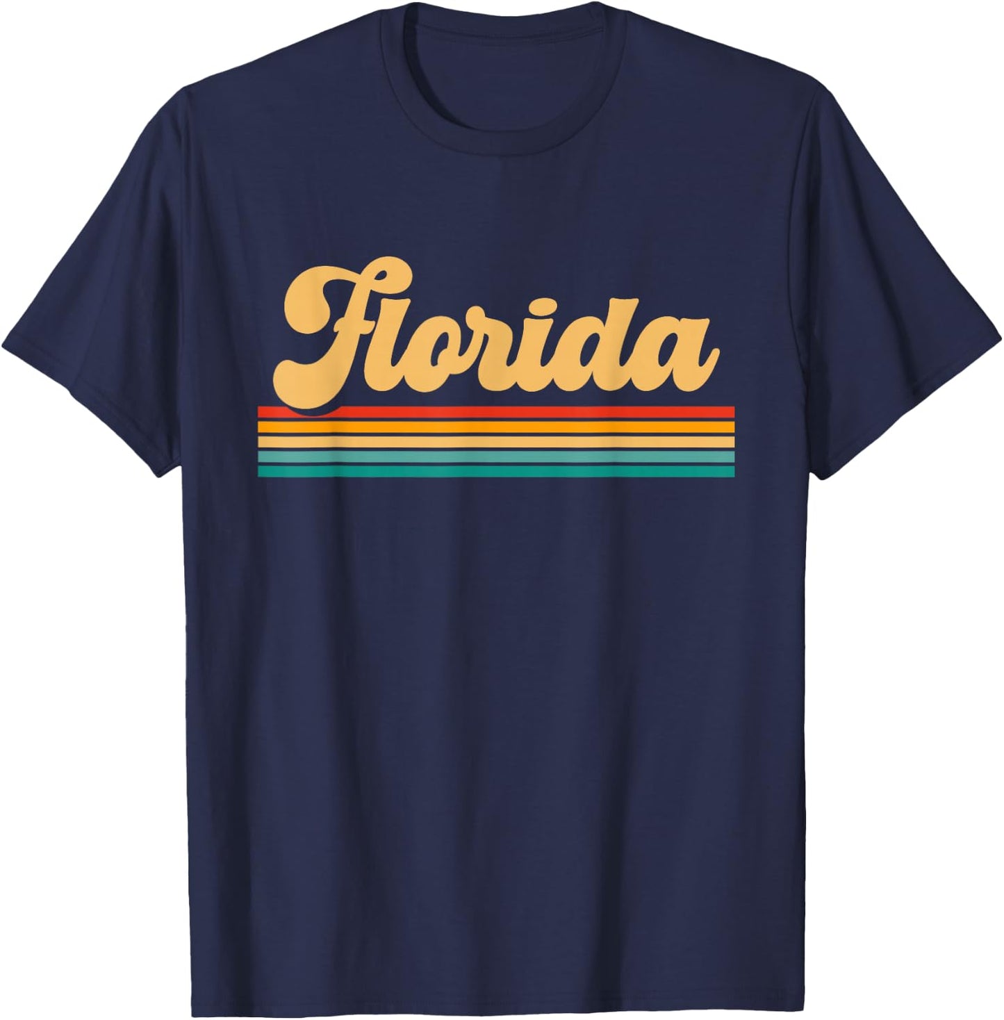 Retro State of Florida T-Shirt - T-Shirt | Navy