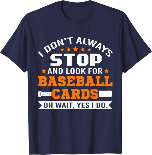 Sport Cards Collection & Baseball Card Collector T-Shirt - T-Shirt | Navy
