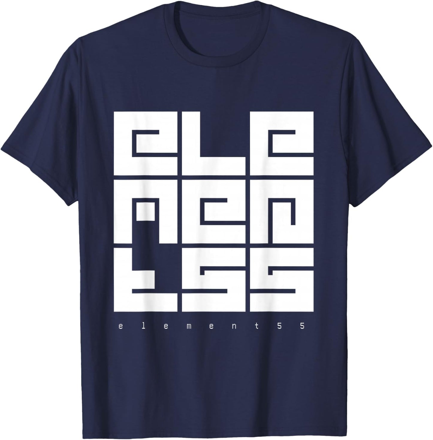 AMZN Element55 Block Logo T-Shirt - T-Shirt | Navy