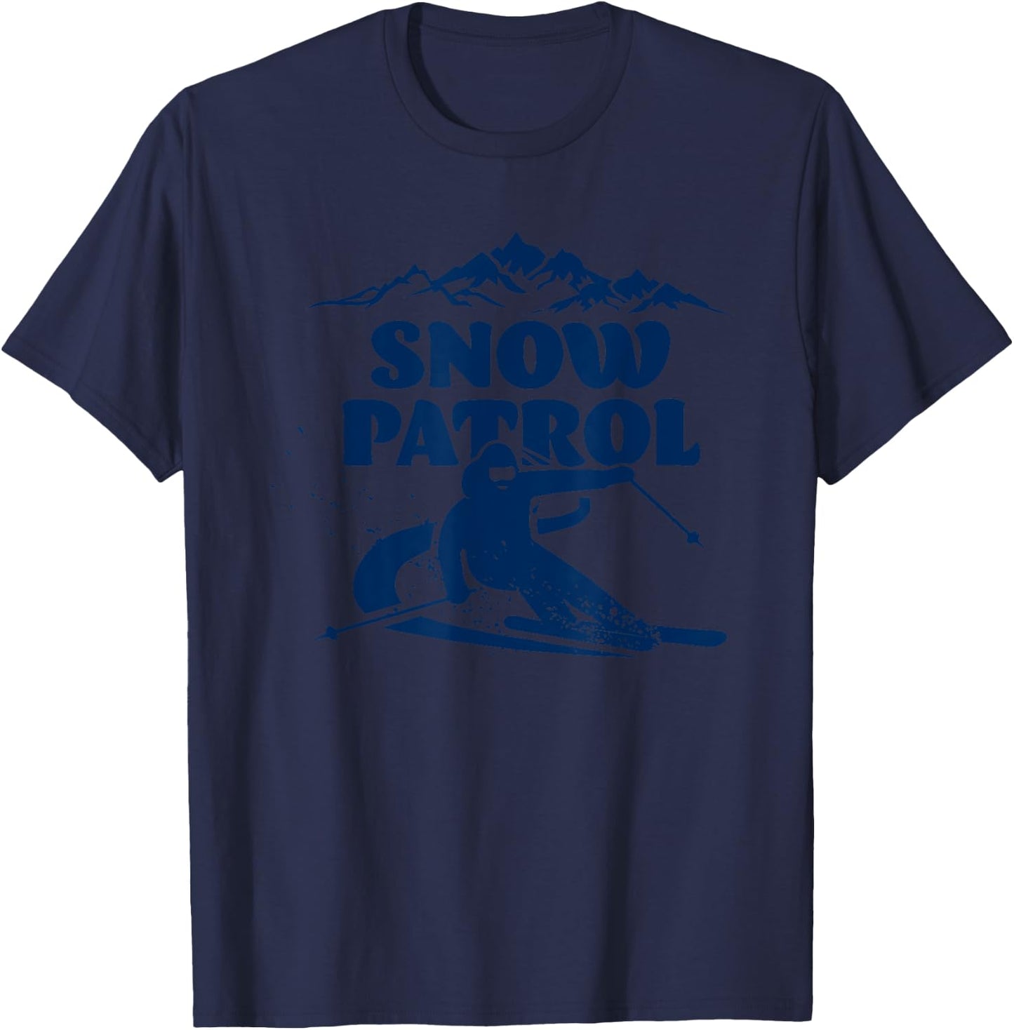 Snow Patrol Blue Font T-Shirt - T-Shirt | Navy