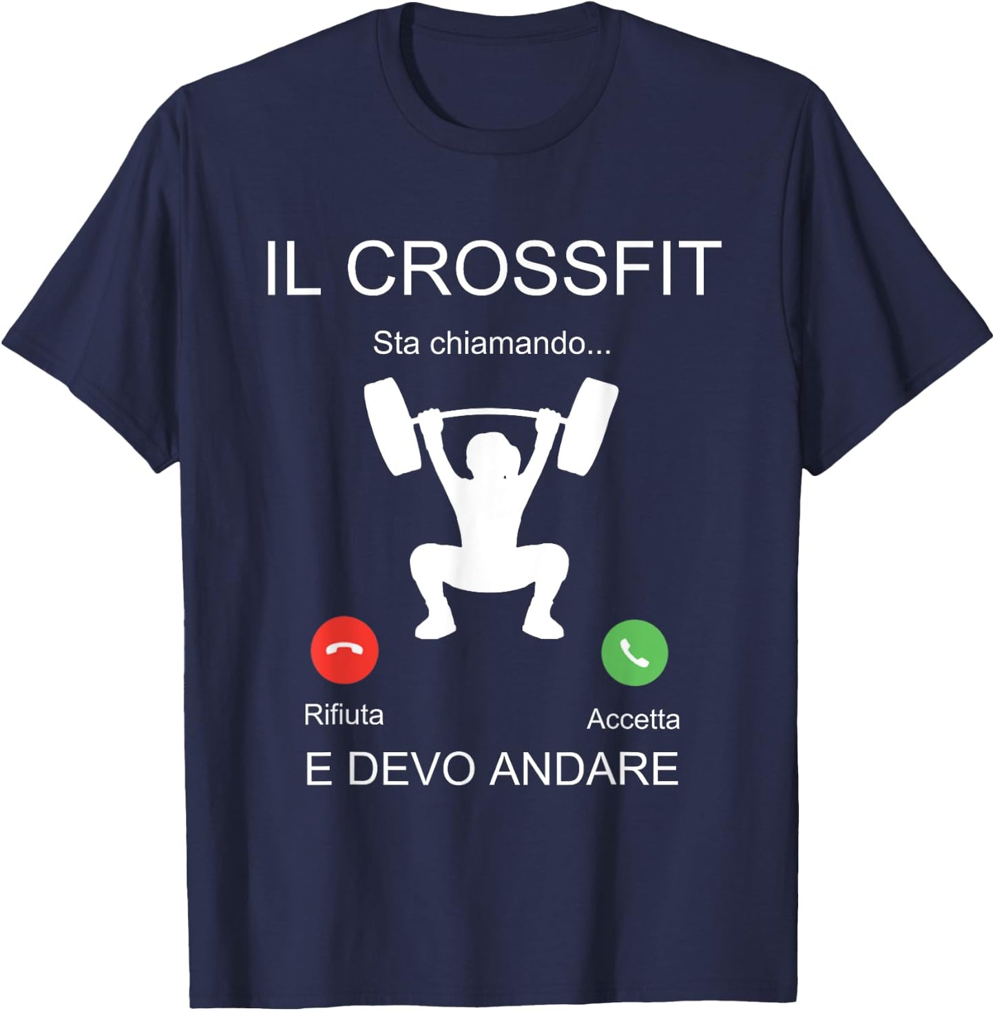 Crossfit Is Calling Funny Gift T-Shirt - T-Shirt | Navy