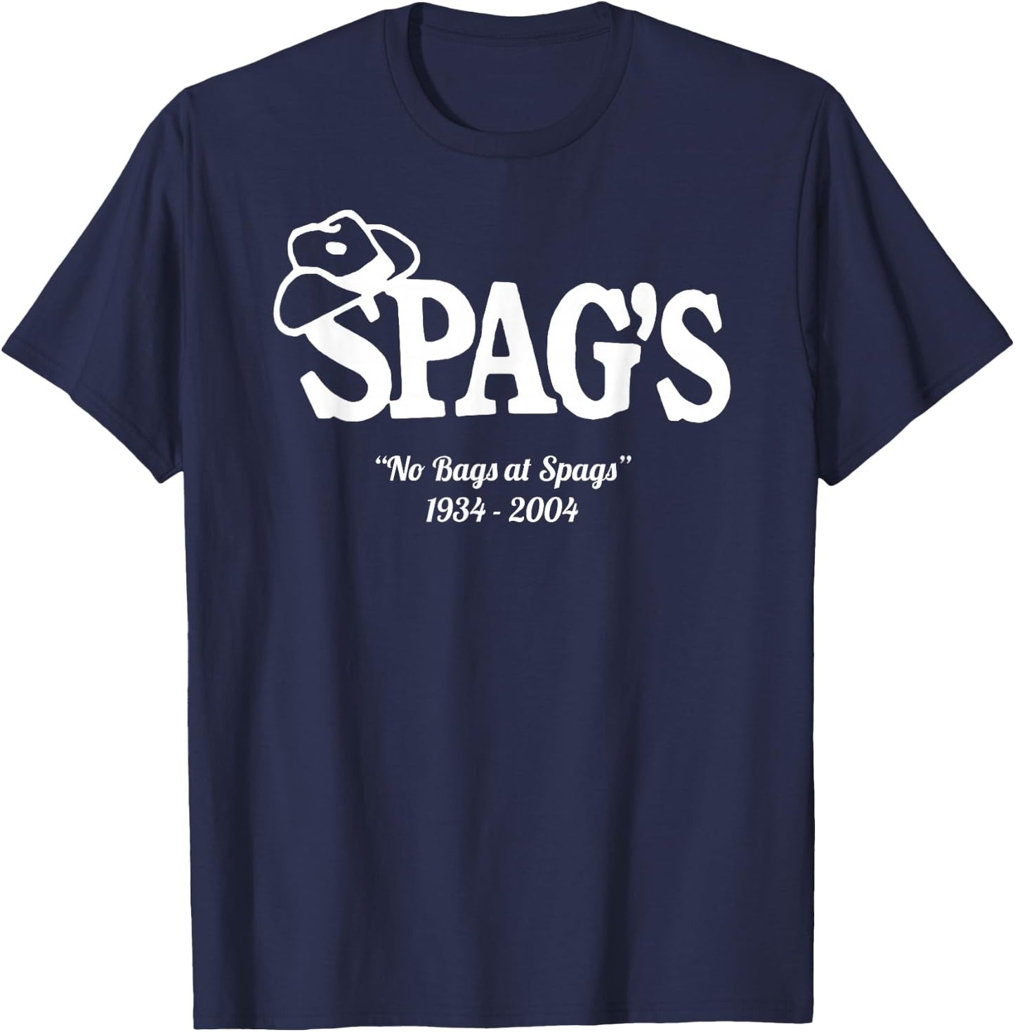 Spags, Massachusetts Vintage Retro Company Worcester T-Shirt - T-Shirt | Navy