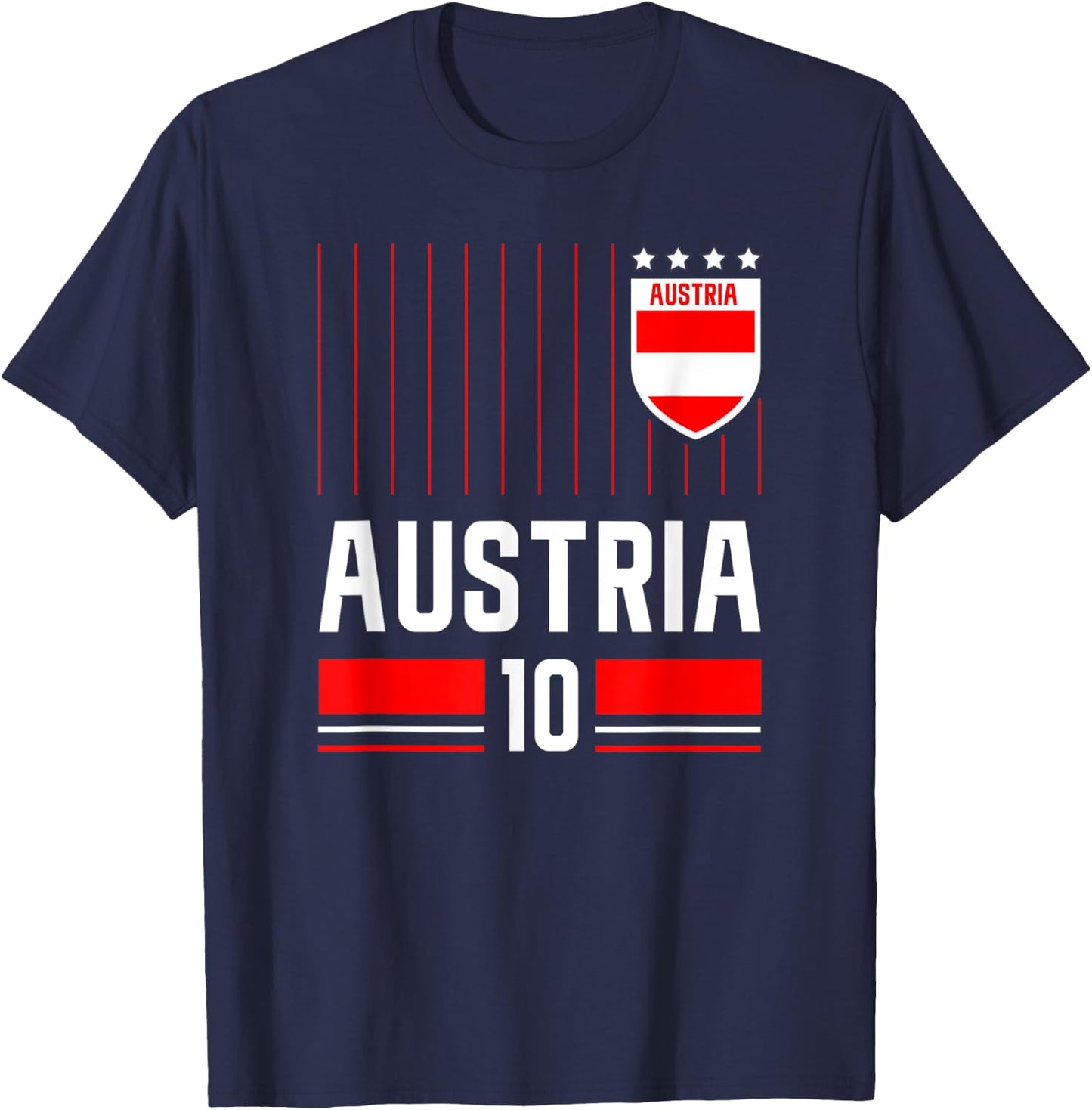 Austria Soccer Jersey 2020-2021 T-Shirt - T-Shirt | Navy