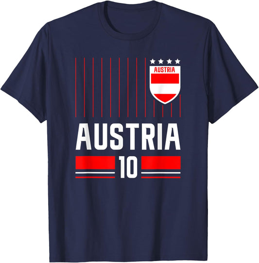 Austria Soccer Jersey 2020-2021 T-Shirt - T-Shirt | Navy