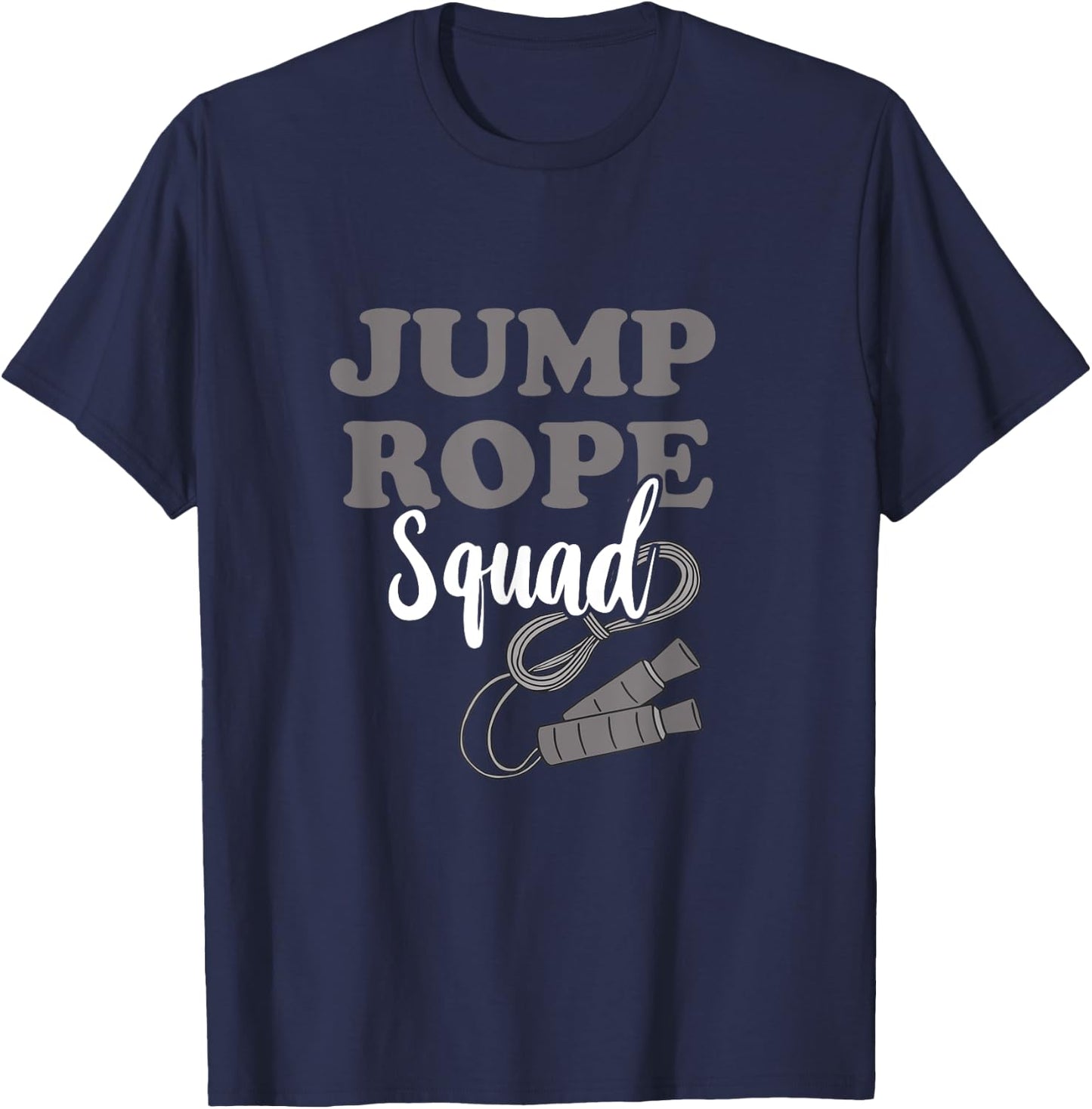 Jump Rope Squad Rope Skipping Team Cardio Gang Workout Crew T-Shirt - T-Shirt | Navy