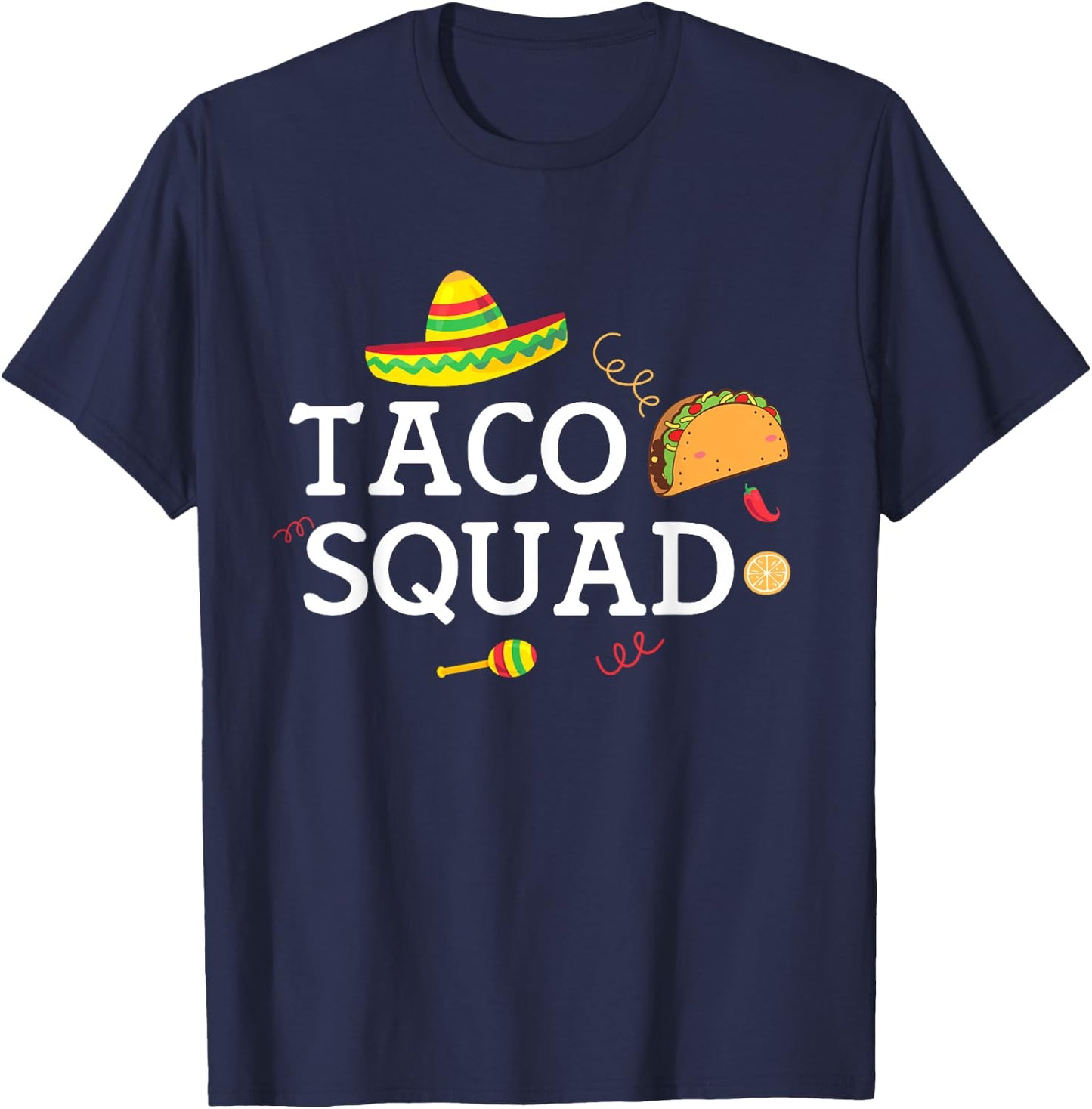 Taco Tuesday Apparel Taco Squad T-Shirt - T-Shirt | Navy