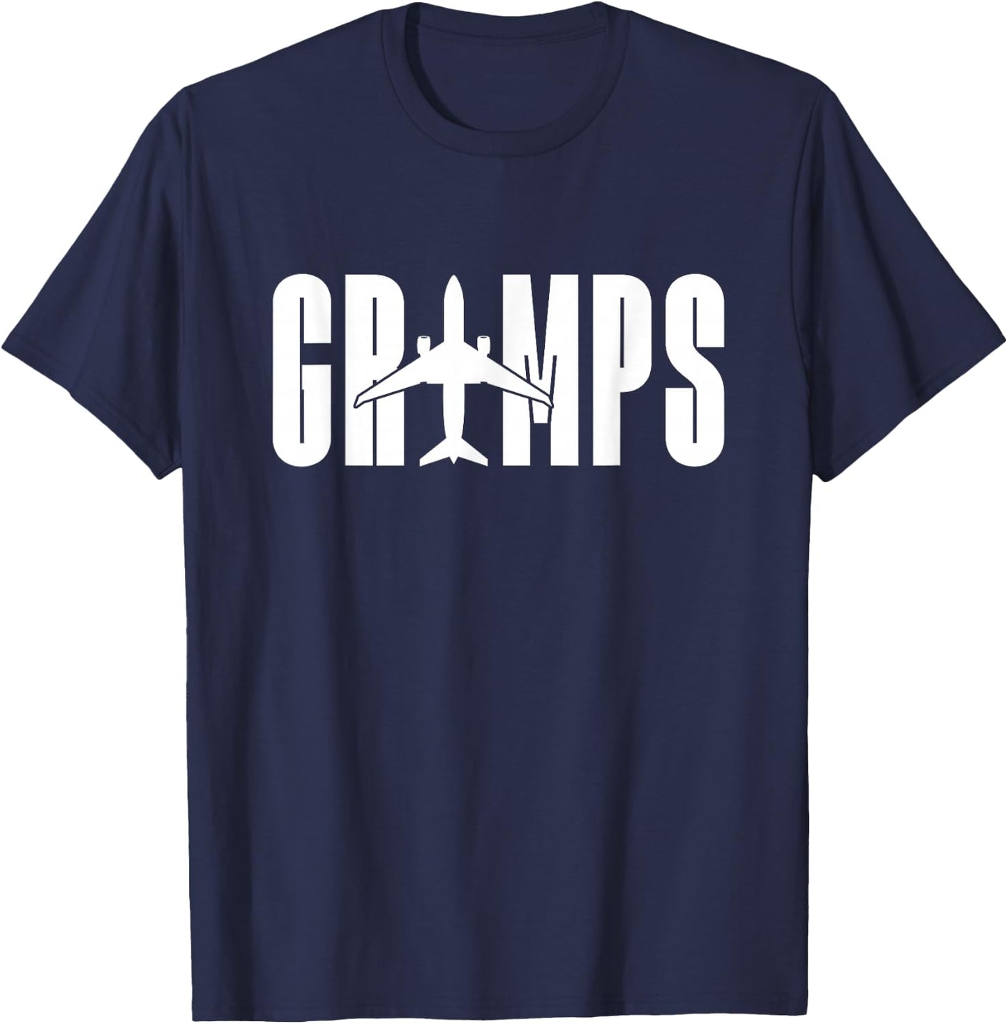Aeroplane Guide Grandfather Flying - Plane Pilot T-Shirt - T-Shirt | Navy