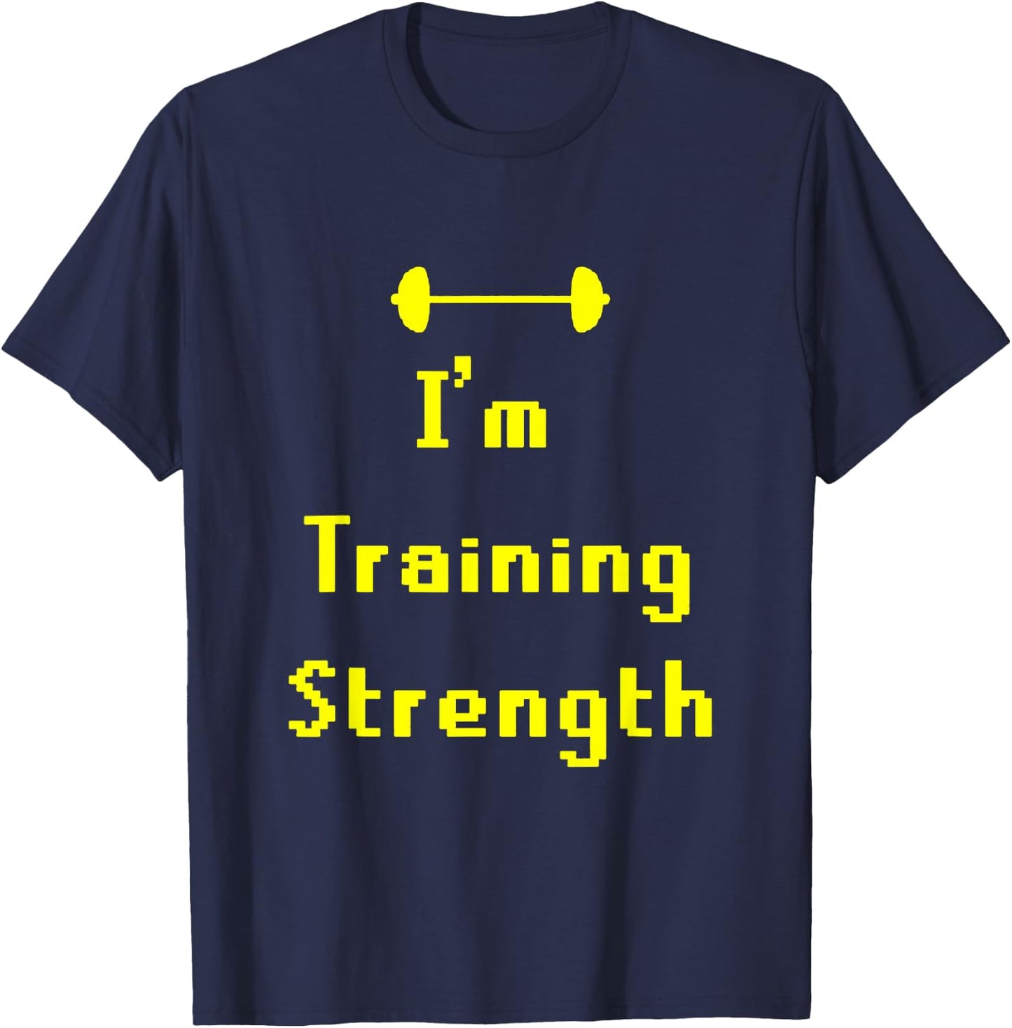 OSRS Training Strength Black Classic Fit Short Sleeve Solid -Adults Small T-Shirt - T-Shirt | Navy