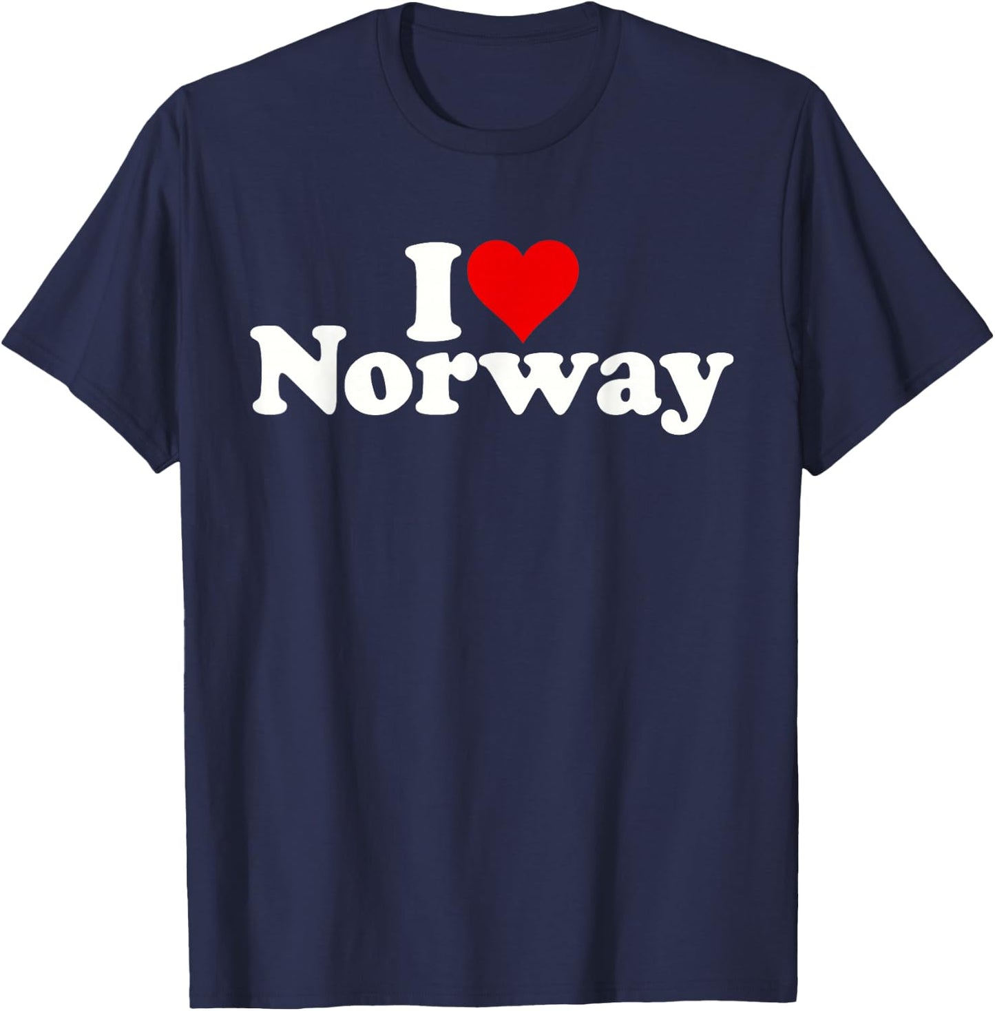 I Love Heart Norway T-Shirt - T-Shirt | Navy