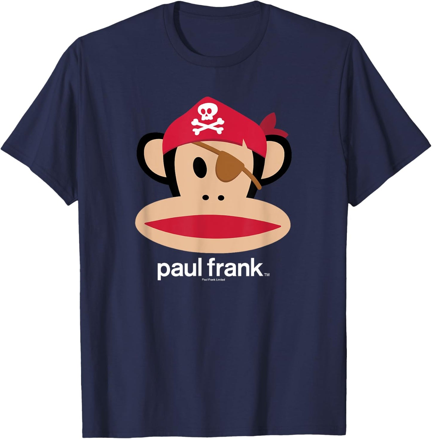 Paul Frank Halloween Julius Pirate Monkey Logo T-Shirt - T-Shirt | Navy