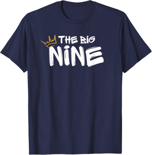 Happy 9th Birthday Notorious Boy Girl King Kid Year Nine 9 T-Shirt - T-Shirt | Navy