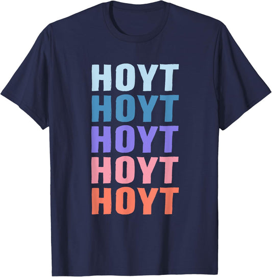 Funny Gift Name Hoyt Personalized First Name T-Shirt - T-Shirt | Navy
