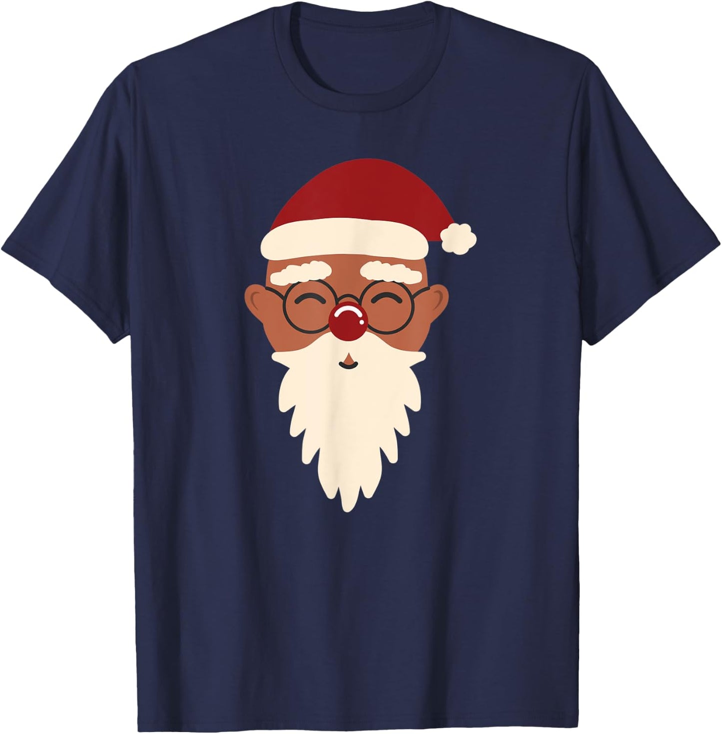 Indian Santa Claus Mr Mrs Couples Matching Christmas Pajamas T-Shirt - T-Shirt | Navy
