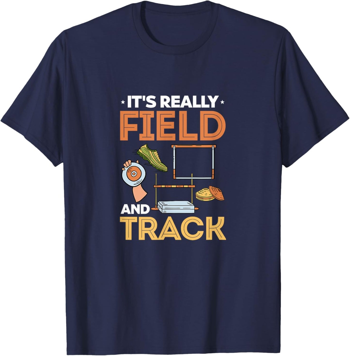 Track And Field Running - Expert Runner Field And Track T-Shirt - T-Shirt | Navy