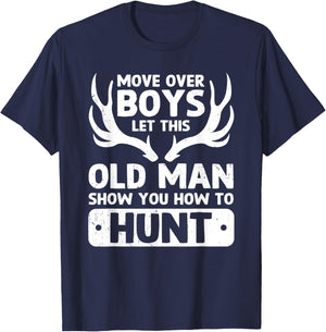 Deer Hunting Funny Let This Old Man Show You How To Hunt T-Shirt - T-Shirt | Navy
