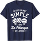 Je Suis Un Mec Simple J'aime La Pétanque et L'Aperitif T-Shirt - T-Shirt | Navy