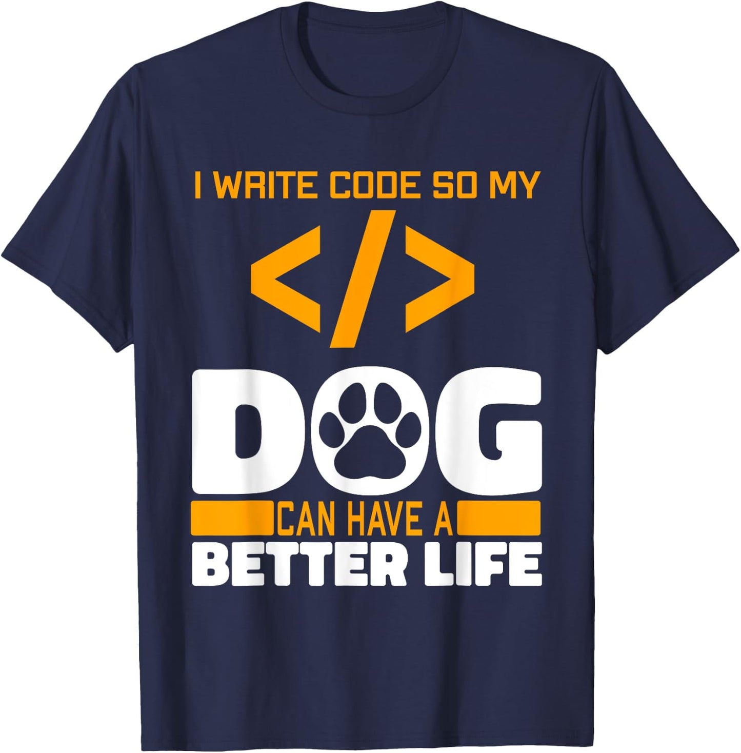 Programmer Dog Software Engineer - Coding Programming Coder Men Women T-Shirt - T-Shirt | Navy