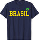 Brazil T Shirt Women Men Kids Brasil Gift Brazilian Flag T-Shirt - T-Shirt | Navy