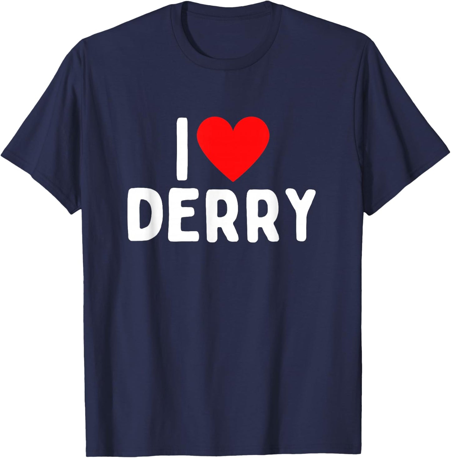 I Love Derry T-Shirt - T-Shirt | Navy