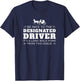 Designated Driver Horse Carriage Funny Men Women Quote T-Shirt - T-Shirt | Navy