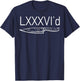 LXXXVI'd Chef Knife Sleek 86'd Culinary Cooking Food Lover T-Shirt - T-Shirt | Navy