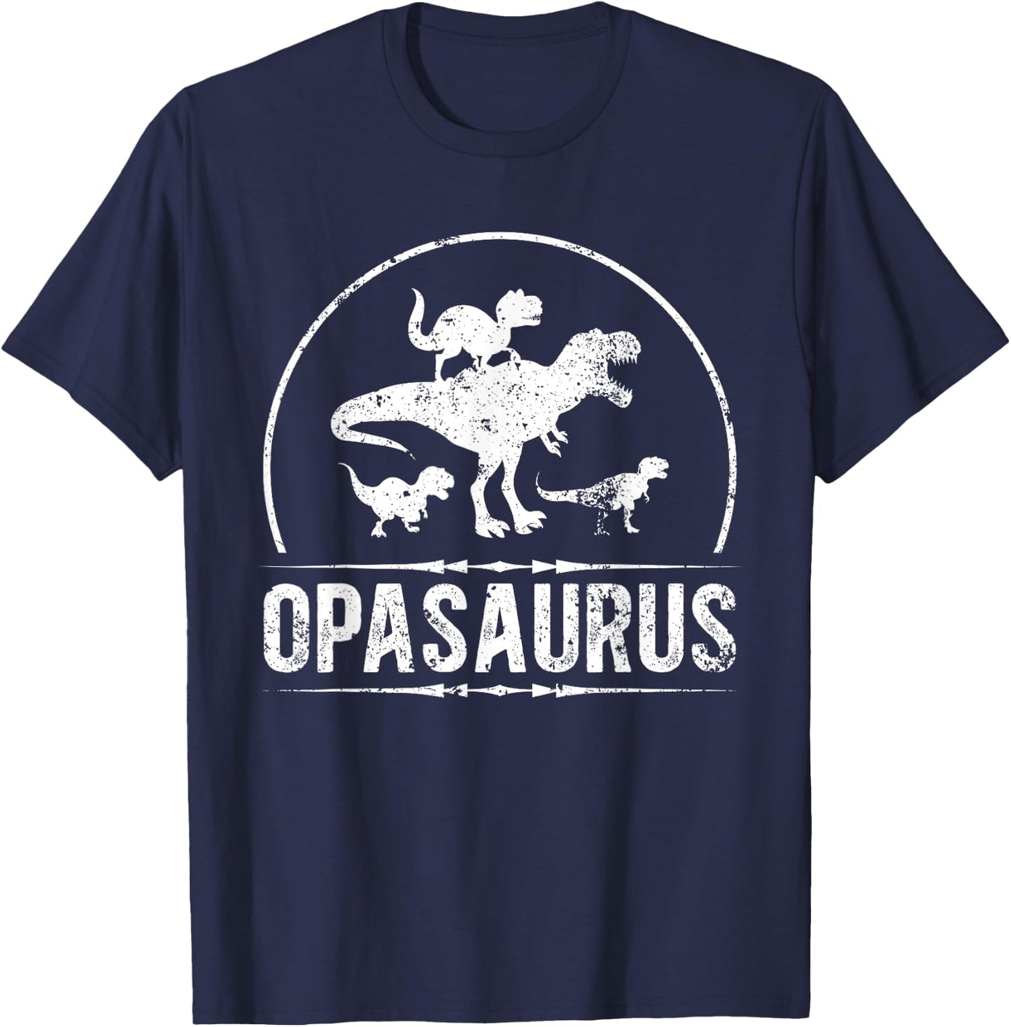 Opasaurus Opa Grandpa Opa Grandfather T-Shirt - T-Shirt | Navy