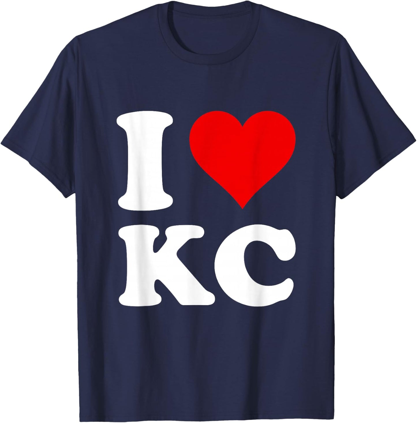 I Love Kc T-Shirt - T-Shirt | Navy