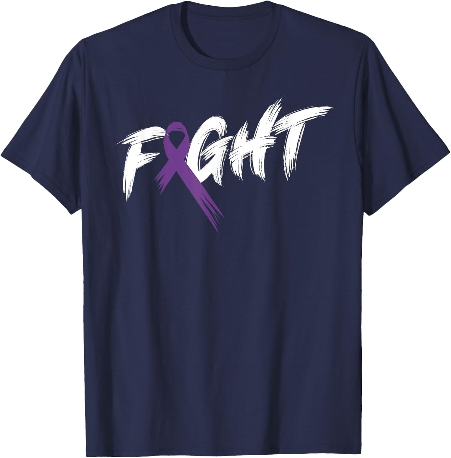 Alzheimer's Awareness Month Fight Vintage Dementia T-Shirt - T-Shirt | Navy