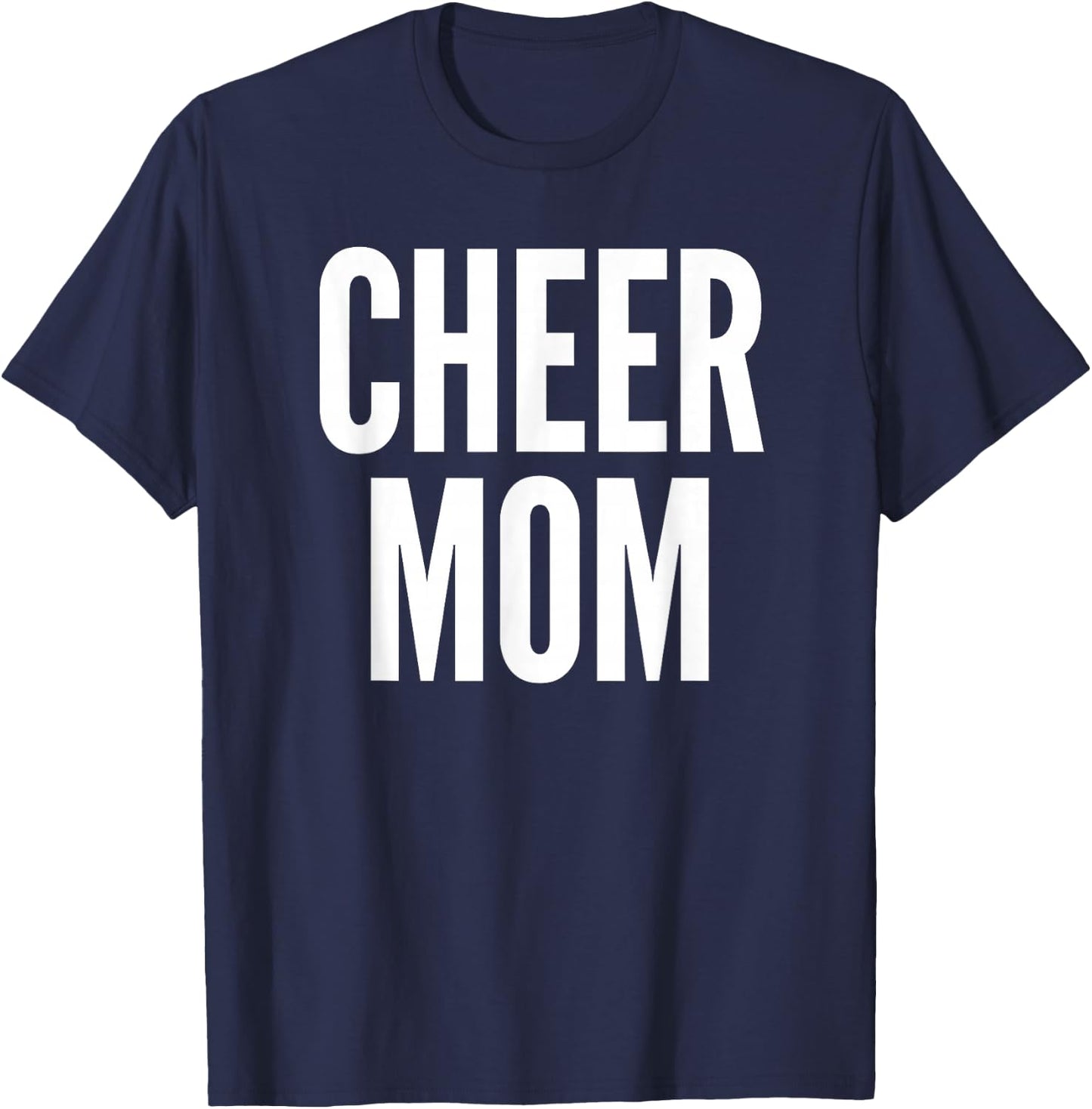Cheer Mom Royal Blue Cheerleading Matching Parents T-Shirt - T-Shirt | Navy