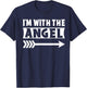 I'm With The Angel Halloween Costume Angel Halloween T-Shirt - T-Shirt | Navy