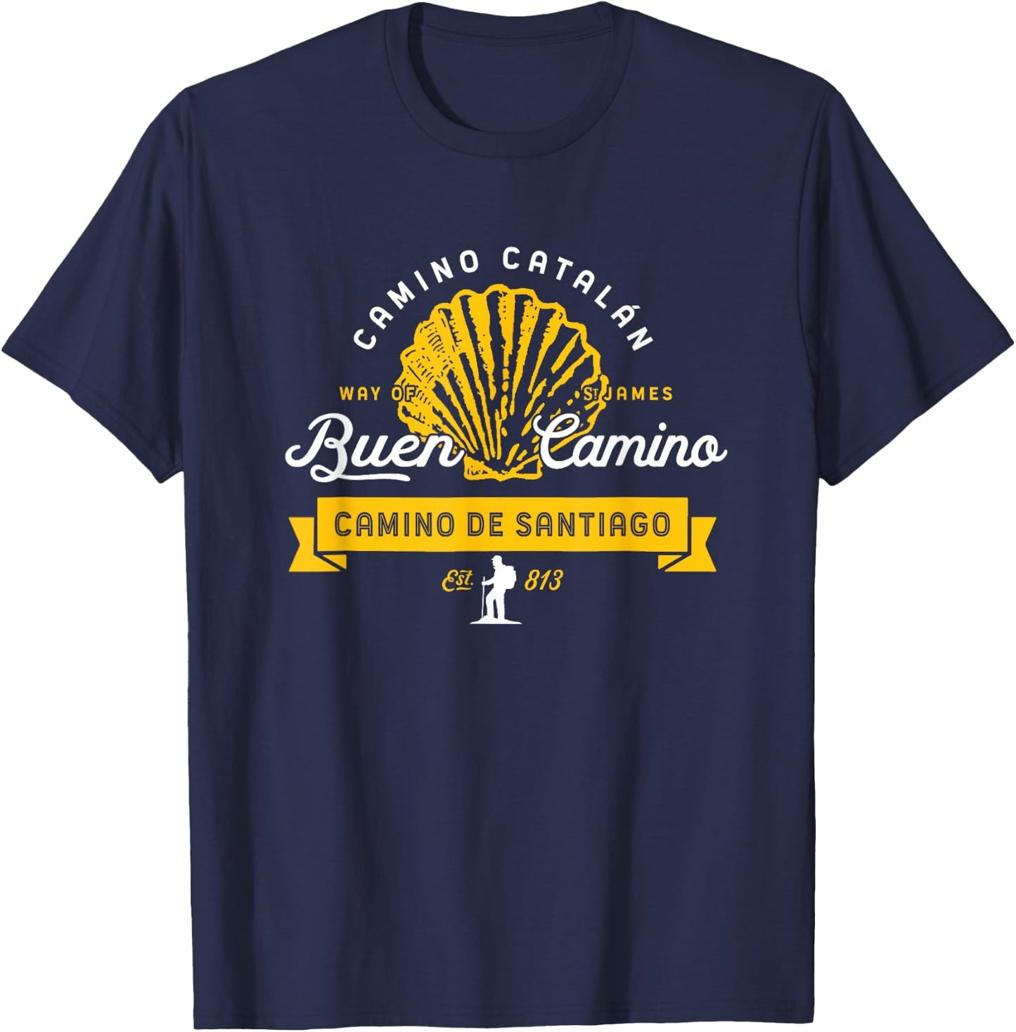 Camino de Catalán - El Camino de Santiago T-Shirt - T-Shirt | Navy