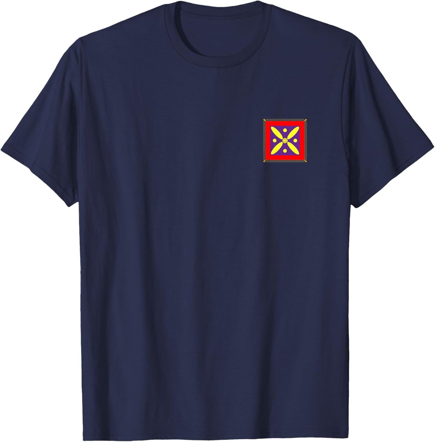 Derafsh Kaviani, lotus flower, Iranian history, flag, badge T-Shirt - T-Shirt | Navy
